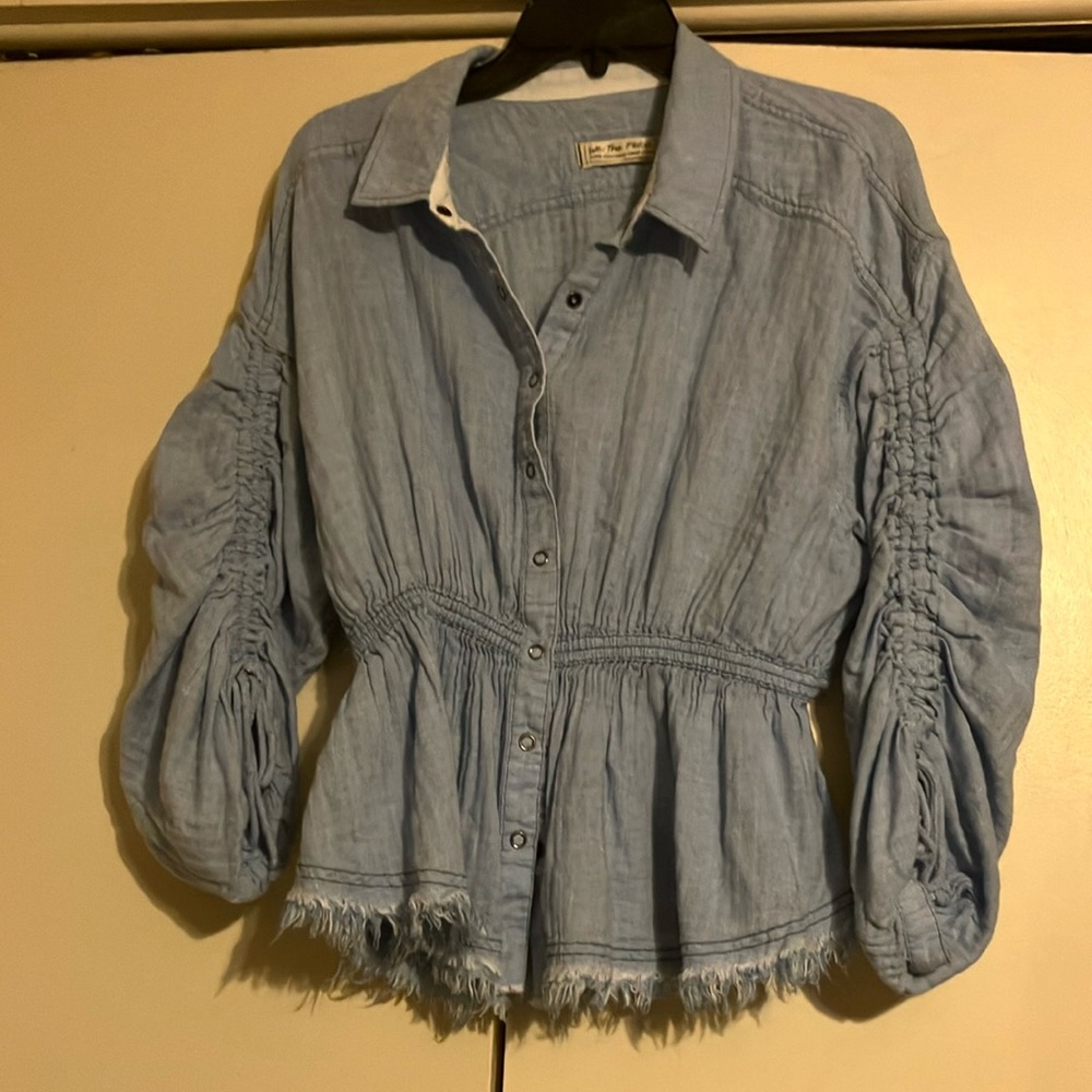 We The Free Sky Blue Shirt